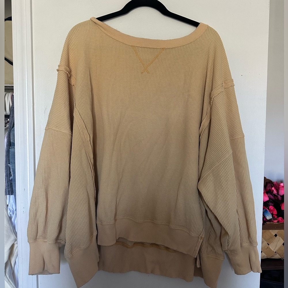 American Eagle Orange Oversized Sweater